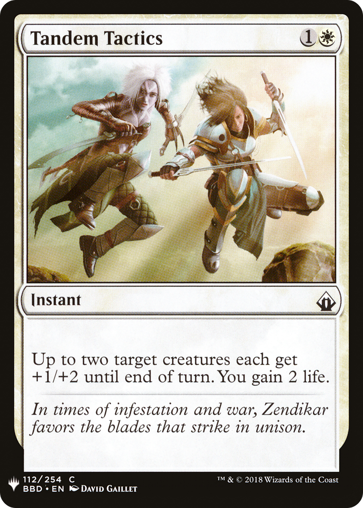 Tandem Tactics (BBD-112) - The List