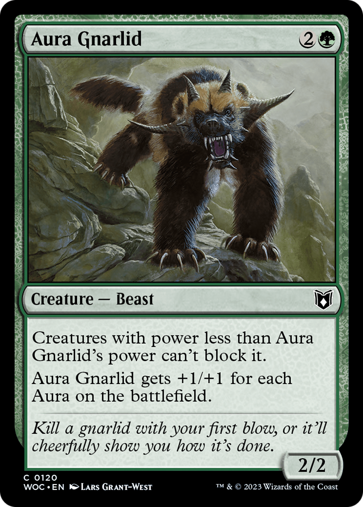 Aura Gnarlid (120) - Wilds of Eldraine Commander