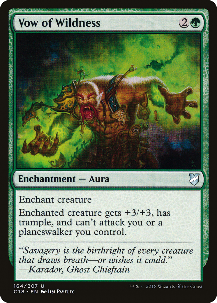 Vow of Wildness (164) - Commander 2018
