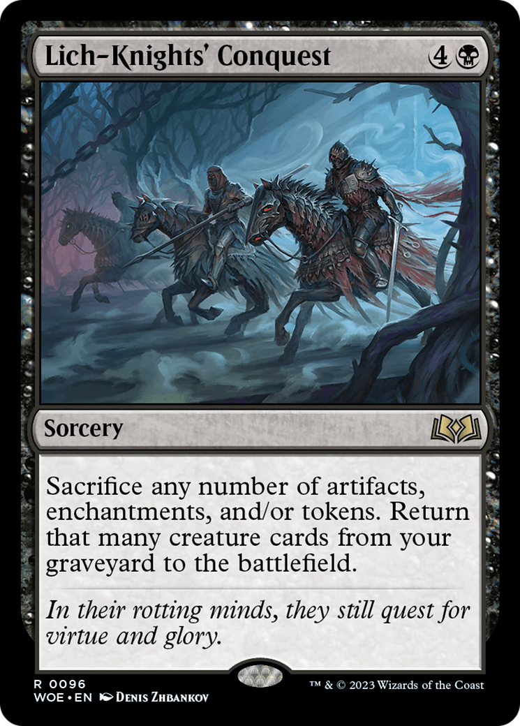 Lich-Knights' Conquest (096) Foil - Wilds of Eldraine