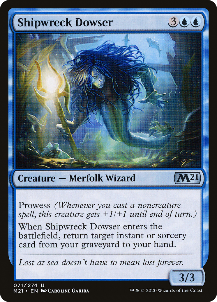 Shipwreck Dowser (071) Foil - Core Set 2021