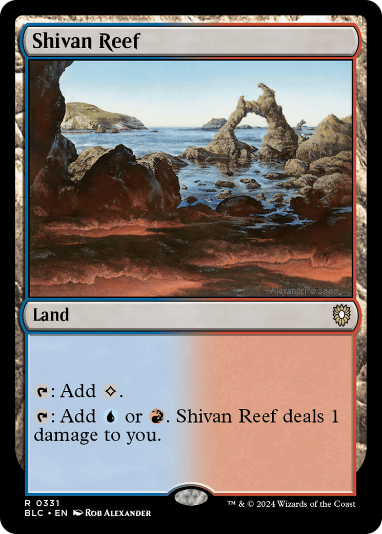 Shivan Reef (331) - Bloomburrow Commander