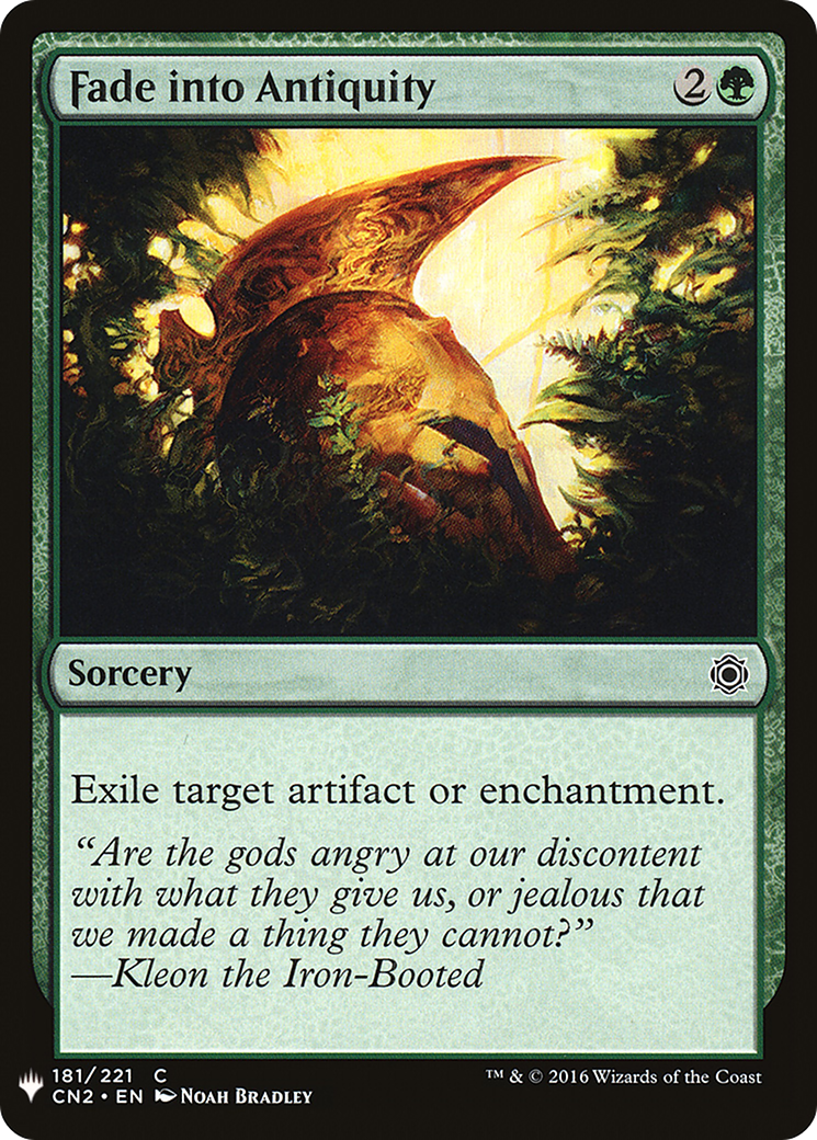 Fade into Antiquity (CN2-181) - The List