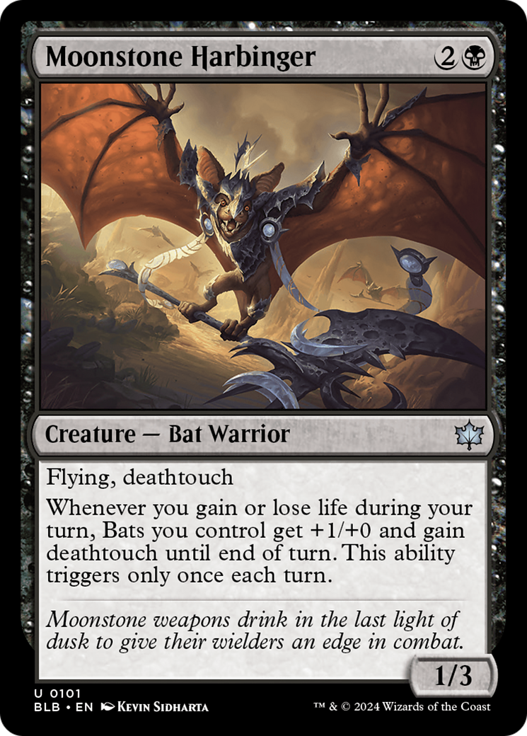 Moonstone Harbinger (101) Foil - Bloomburrow