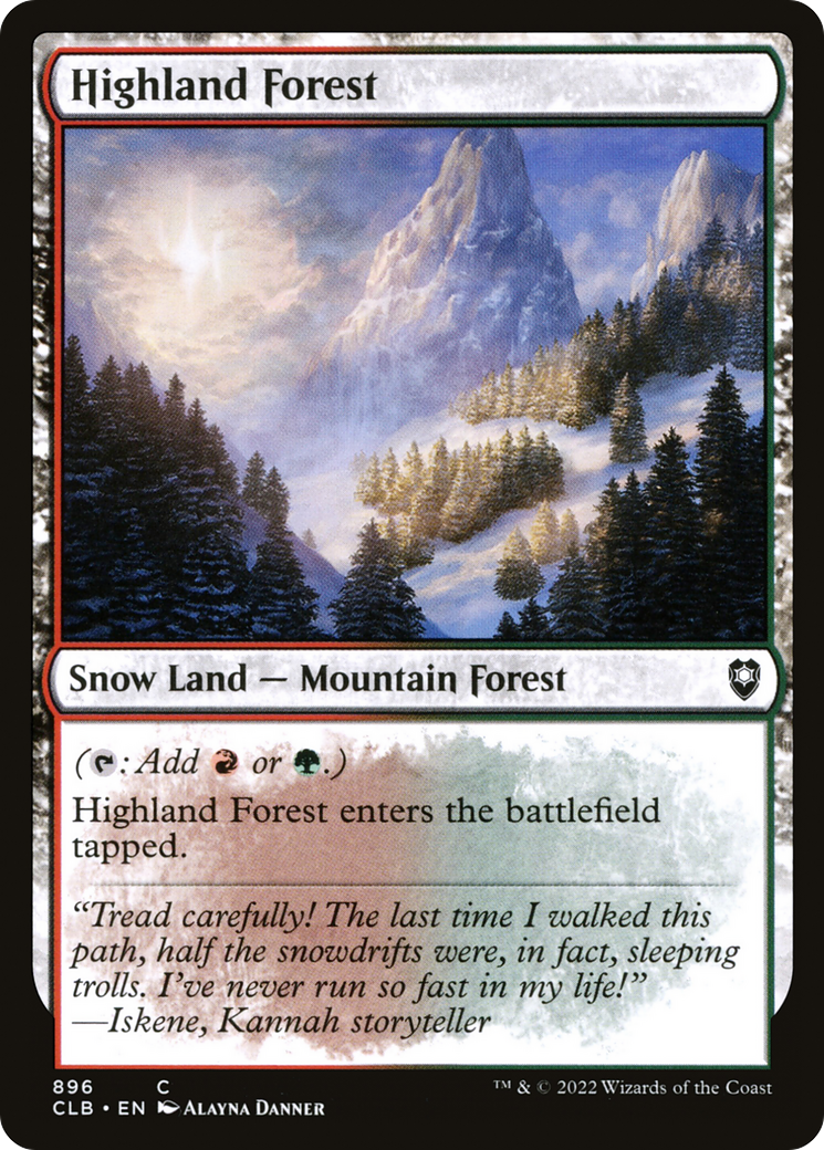 Highland Forest (896) - Commander Legends: Battle for Baldur's Gate