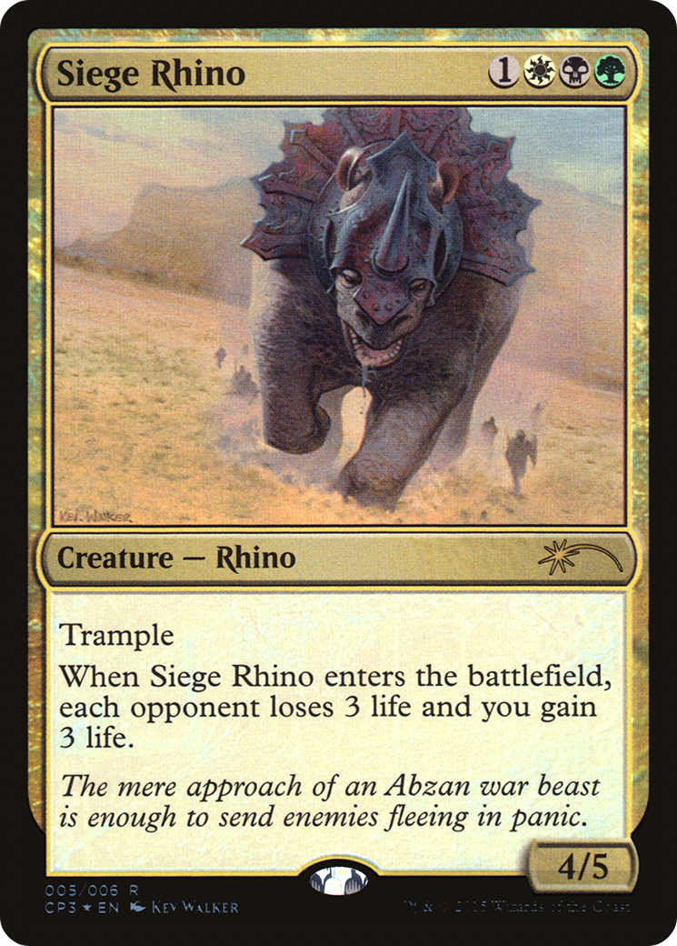 Siege Rhino (005) Foil - Magic Origins Clash Pack