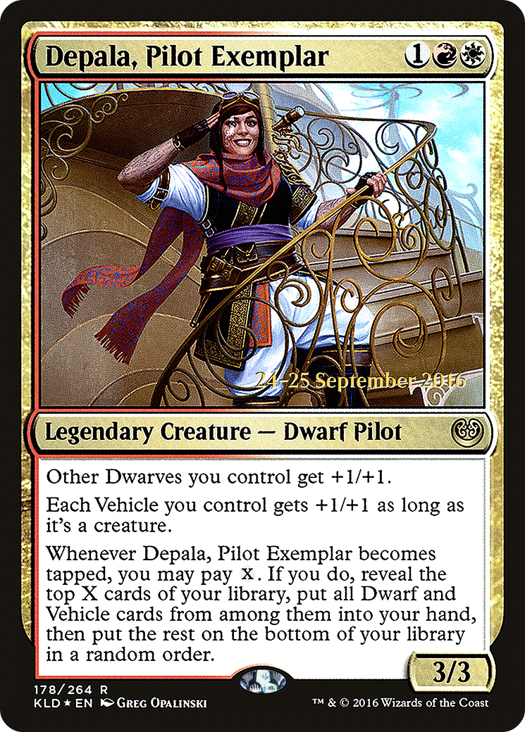 Depala, Pilot Exemplar (178) Foil - Kaladesh Promos