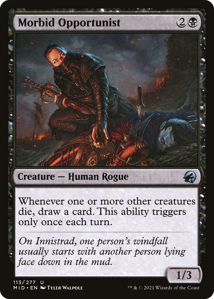 Morbid Opportunist (113) Foil - Innistrad: Midnight Hunt