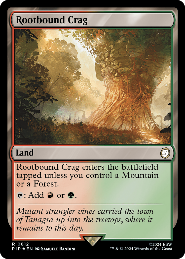 Rootbound Crag (Surge Foil) (812) Foil - Fallout