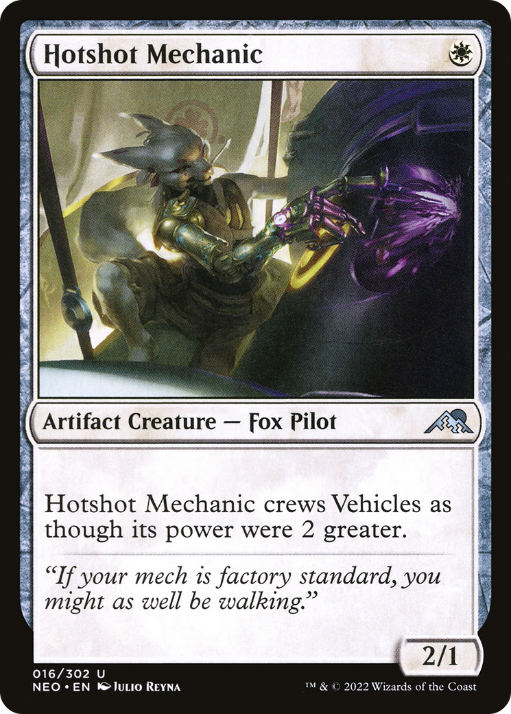 Hotshot Mechanic (016) Foil - Kamigawa: Neon Dynasty