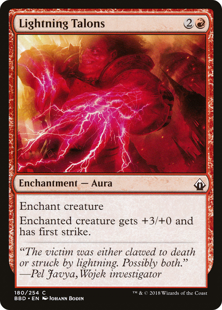 Lightning Talons (180) Foil - Battlebond