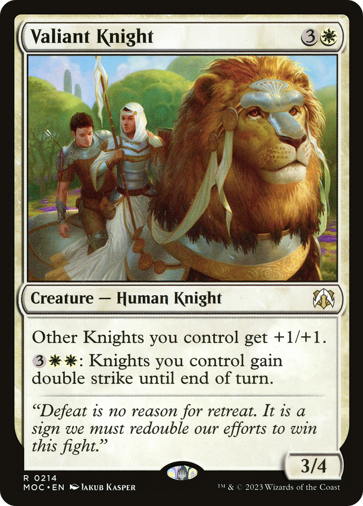 Valiant Knight (214) - March of the Machine Commander
