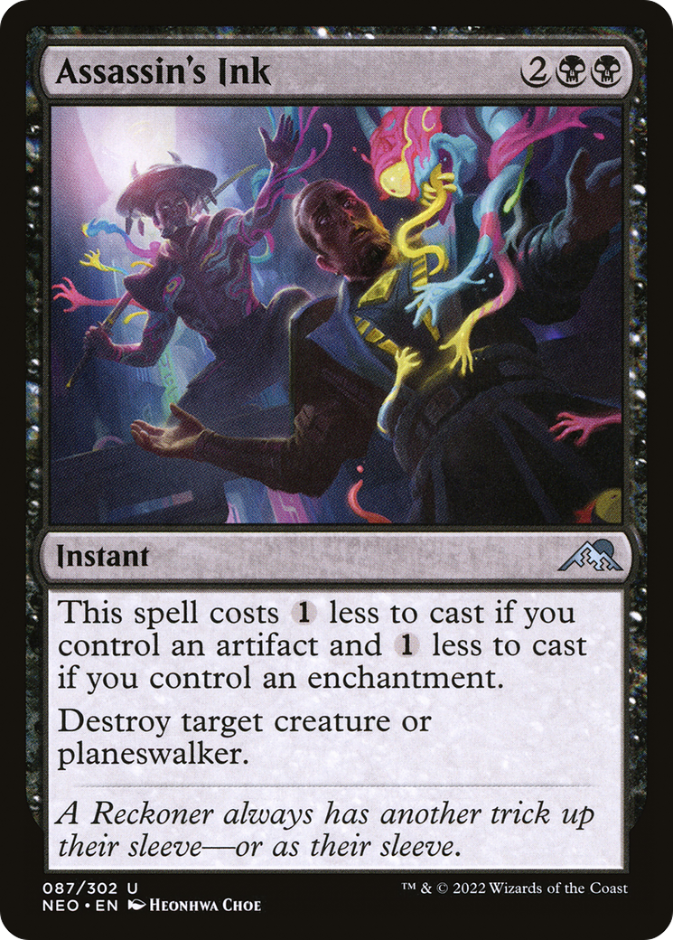 Assassin's Ink (087) Foil - Kamigawa: Neon Dynasty