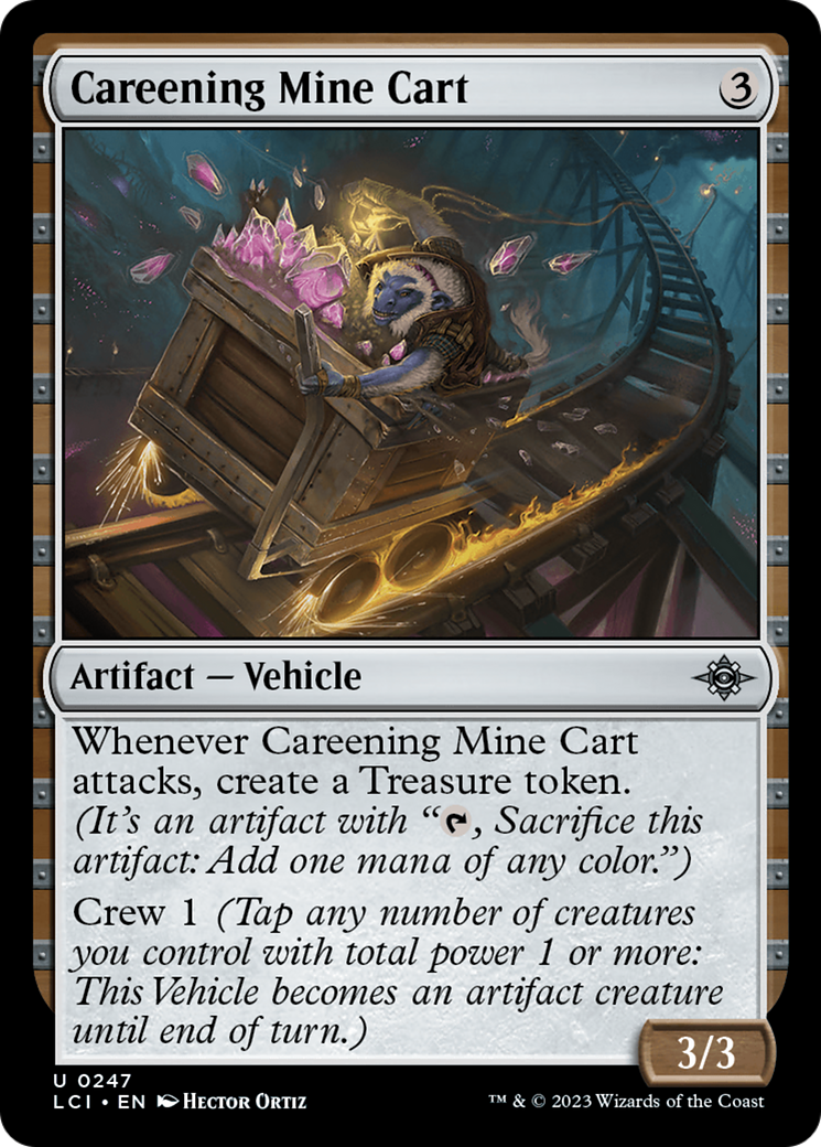 Careening Mine Cart (247) Foil - The Lost Caverns of Ixalan