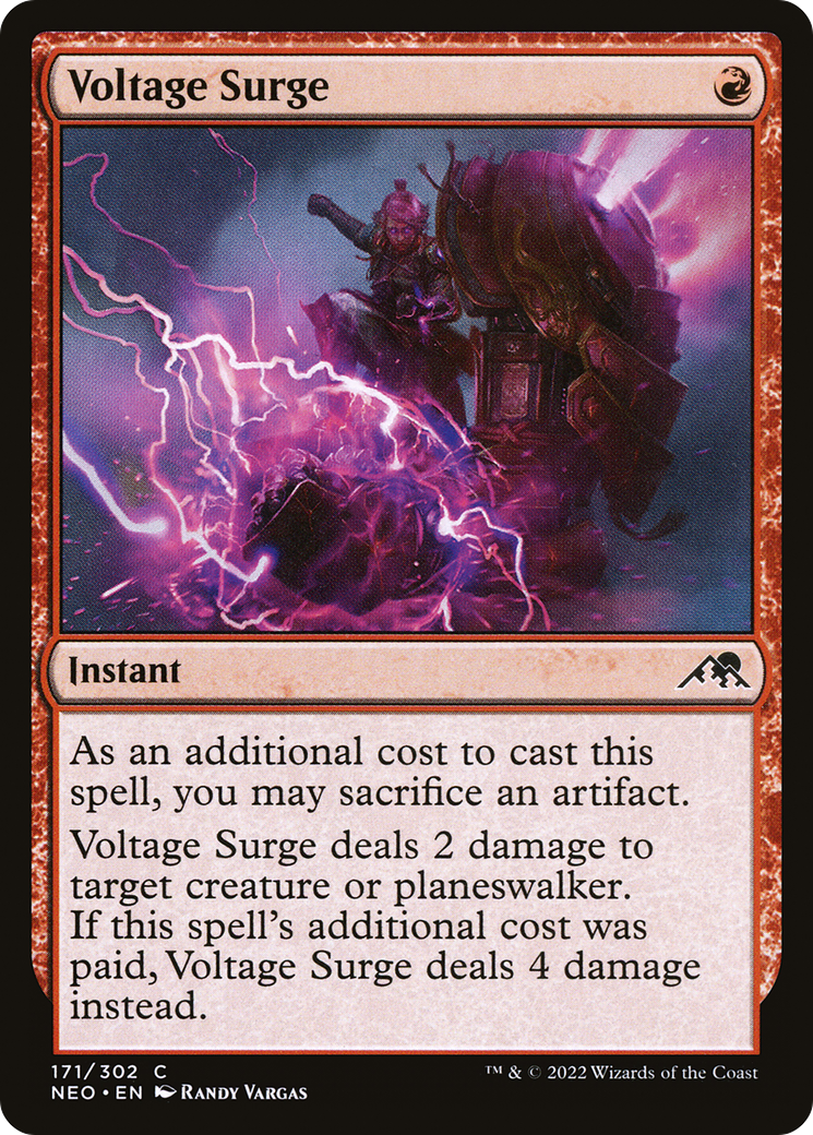 Voltage Surge (171) Foil - Kamigawa: Neon Dynasty
