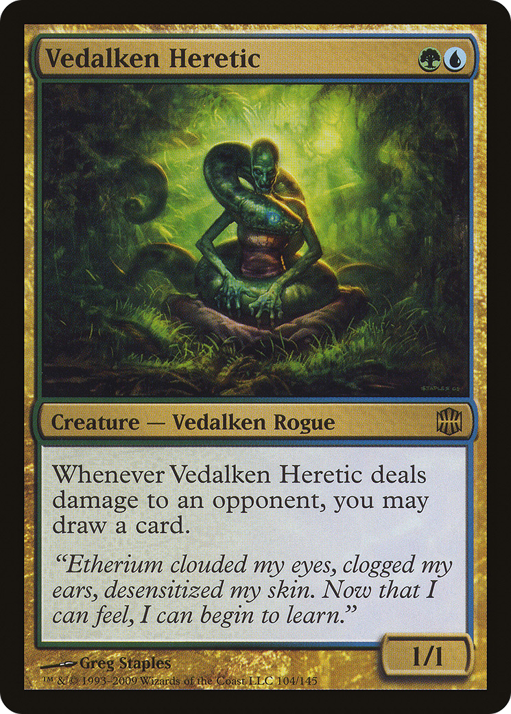 Vedalken Heretic (104) Foil - Alara Reborn