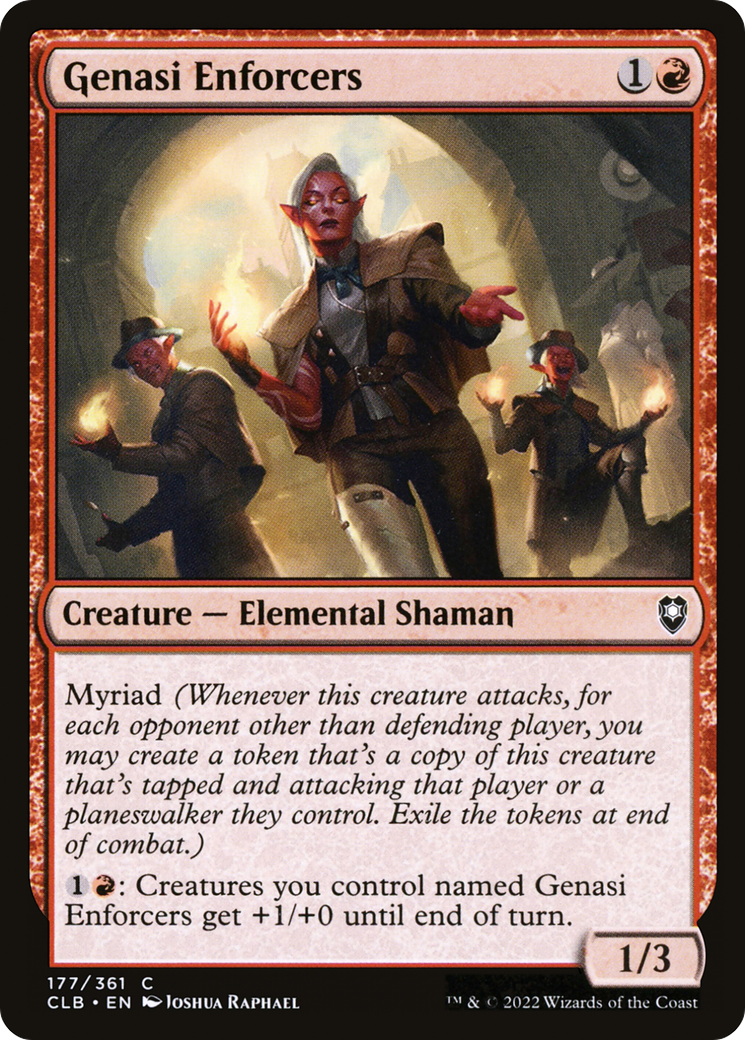 Genasi Enforcers (177) Foil - Commander Legends: Battle for Baldur's Gate