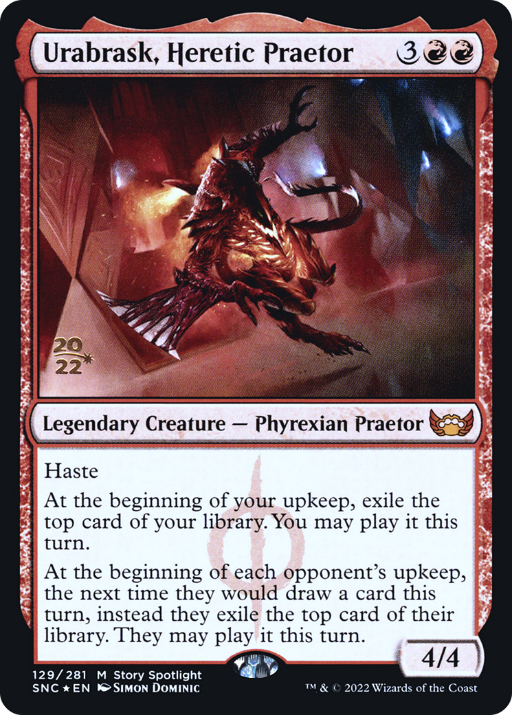 Urabrask, Heretic Praetor (129s) Foil - Streets of New Capenna Promos