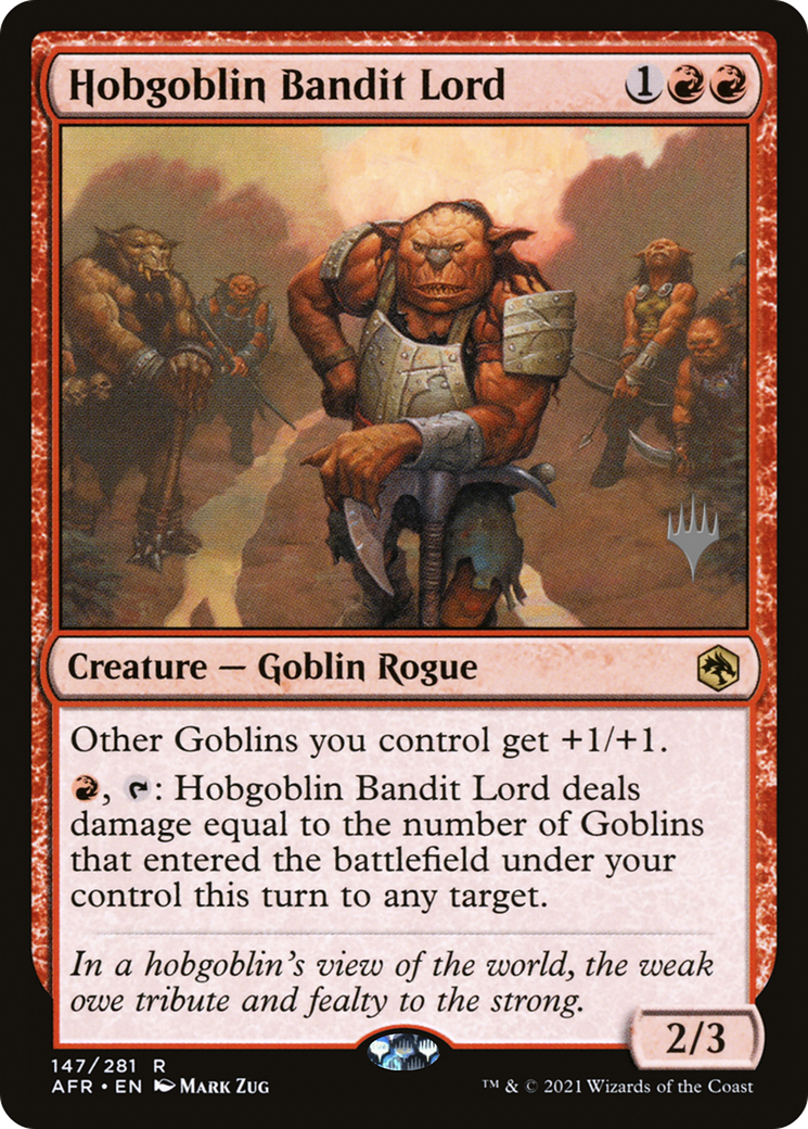 Hobgoblin Bandit Lord (147p) Foil - Adventures in the Forgotten Realms Promos