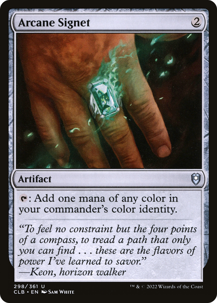Arcane Signet (298) - Commander Legends: Battle for Baldur's Gate