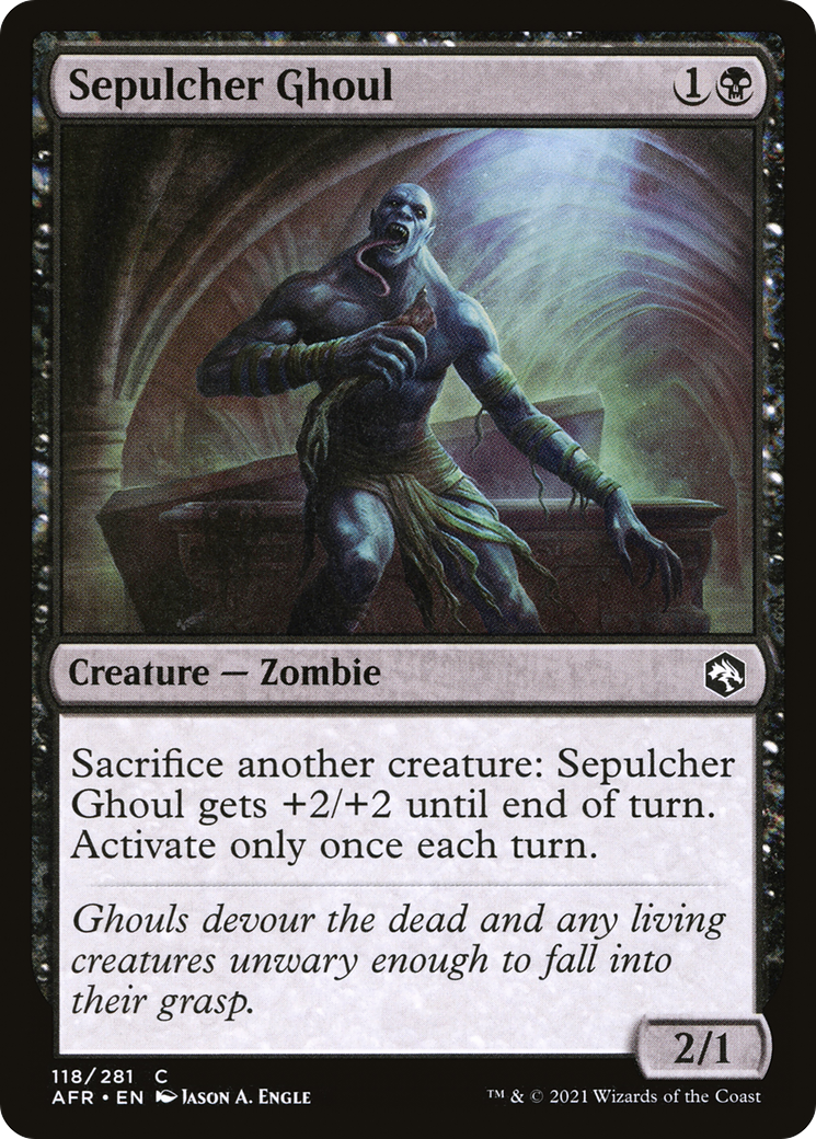 Sepulcher Ghoul (118) Foil - Adventures in the Forgotten Realms