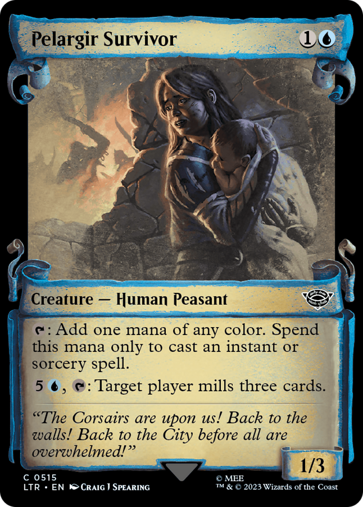 Pelargir Survivor (Showcase) (515) Foil - The Lord of the Rings: Tales of Middle-earth