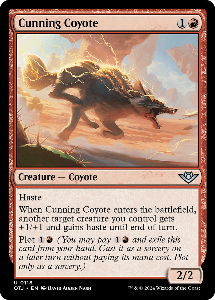Cunning Coyote (118) Foil - Outlaws of Thunder Junction