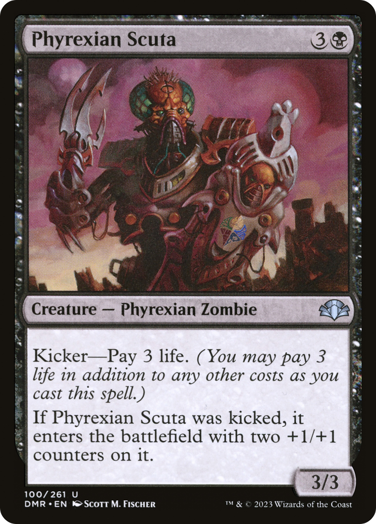 Phyrexian Scuta (100) Foil - Dominaria Remastered