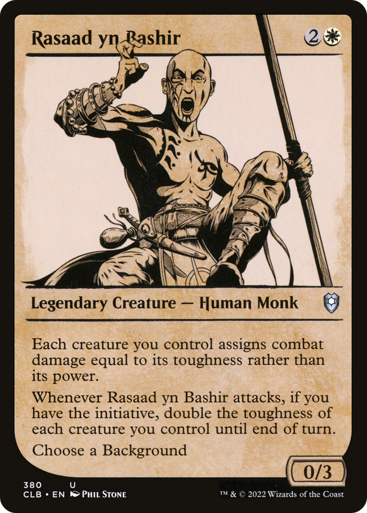 Rasaad yn Bashir (Showcase) (380) - Commander Legends: Battle for Baldur's Gate