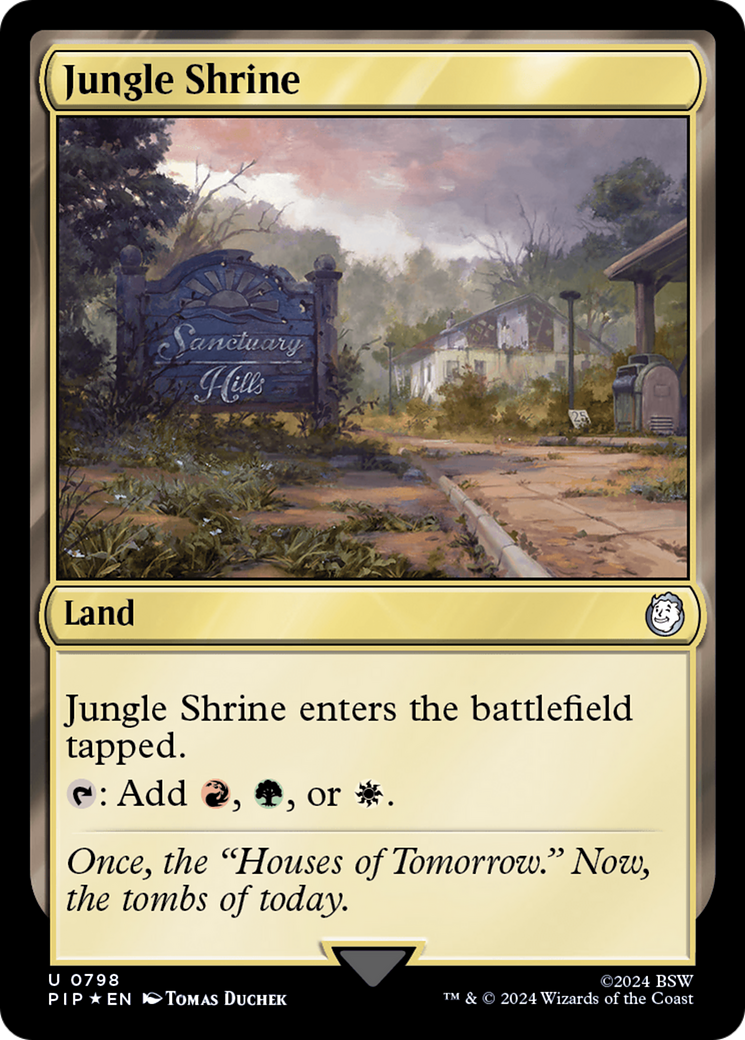 Jungle Shrine (Surge Foil) (798) Foil - Fallout