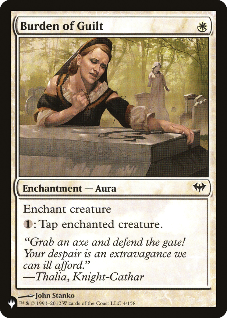 Burden of Guilt (DKA-4) - The List