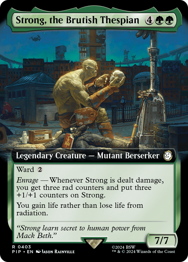 Strong, the Brutish Thespian (Extended Art) (403) Foil - Fallout
