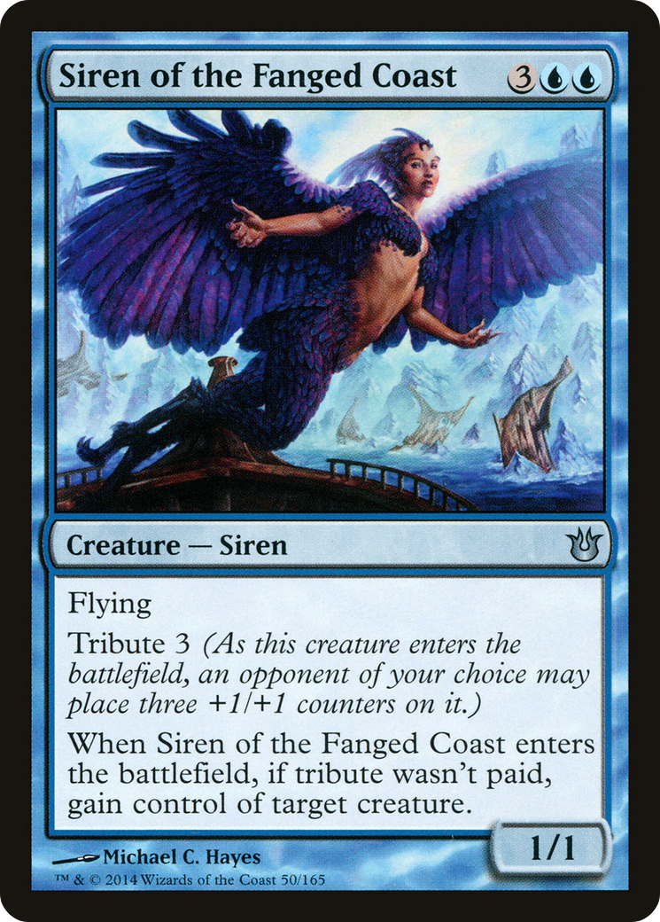Siren of the Fanged Coast (050) Foil - Born of the Gods