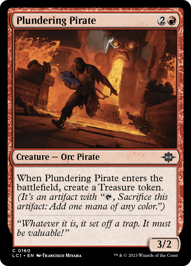 Plundering Pirate (160) Foil - The Lost Caverns of Ixalan