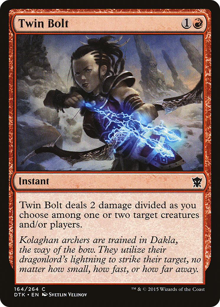 Twin Bolt (164) Foil - Dragons of Tarkir