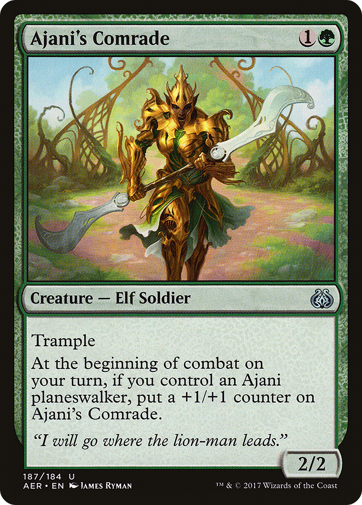 Ajani's Comrade (187) - Aether Revolt