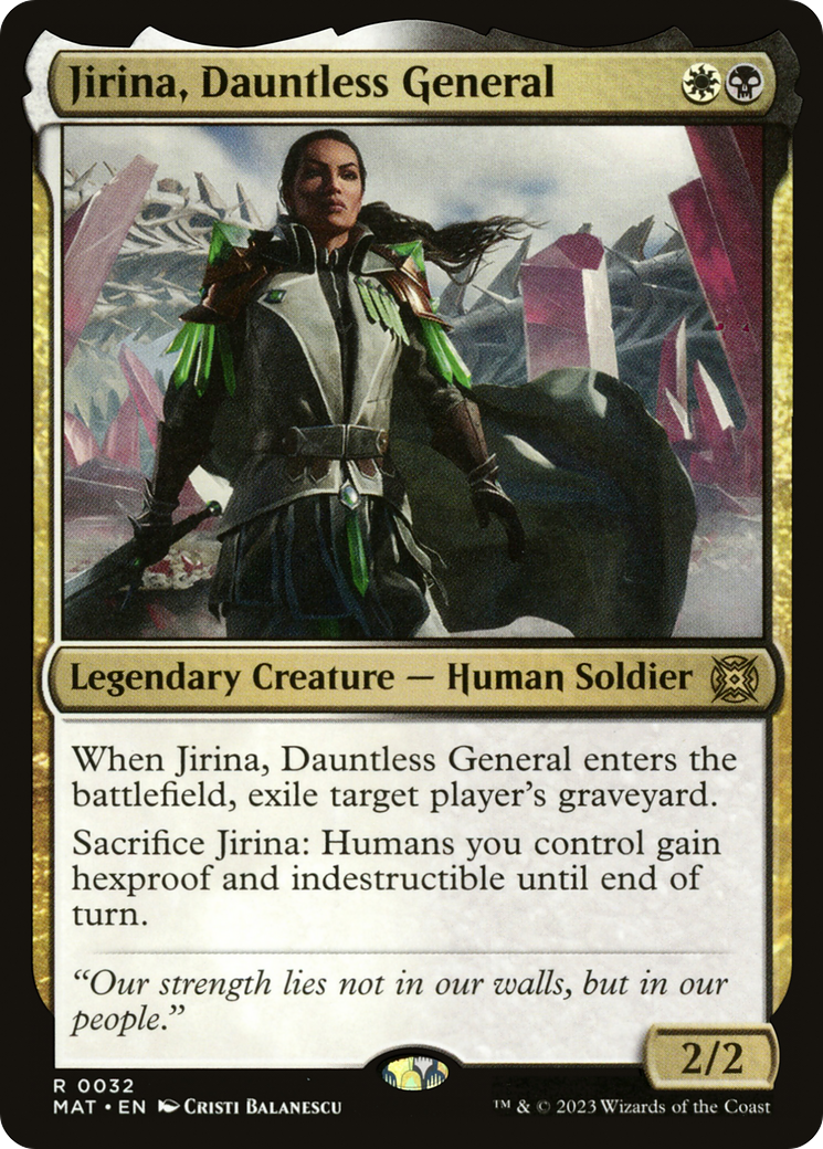 Jirina, Dauntless General (032) Foil - March of the Machine: The Aftermath