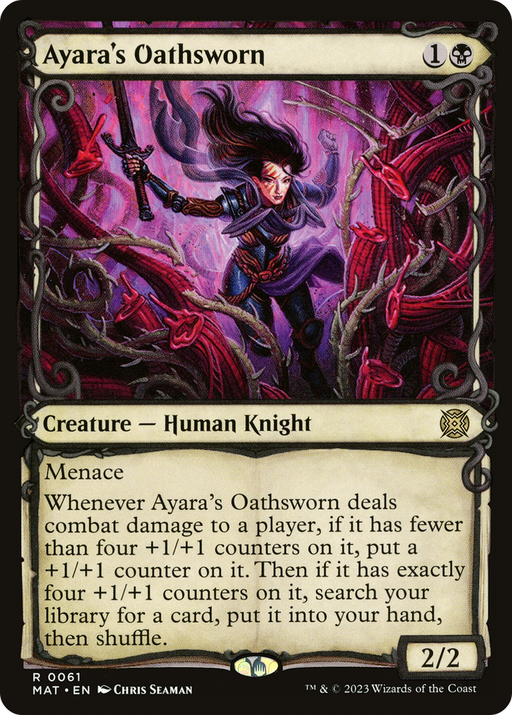 Ayara's Oathsworn (Showcase) (061) Foil - March of the Machine: The Aftermath