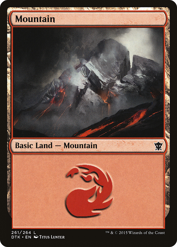 Mountain (261) Foil - Dragons of Tarkir