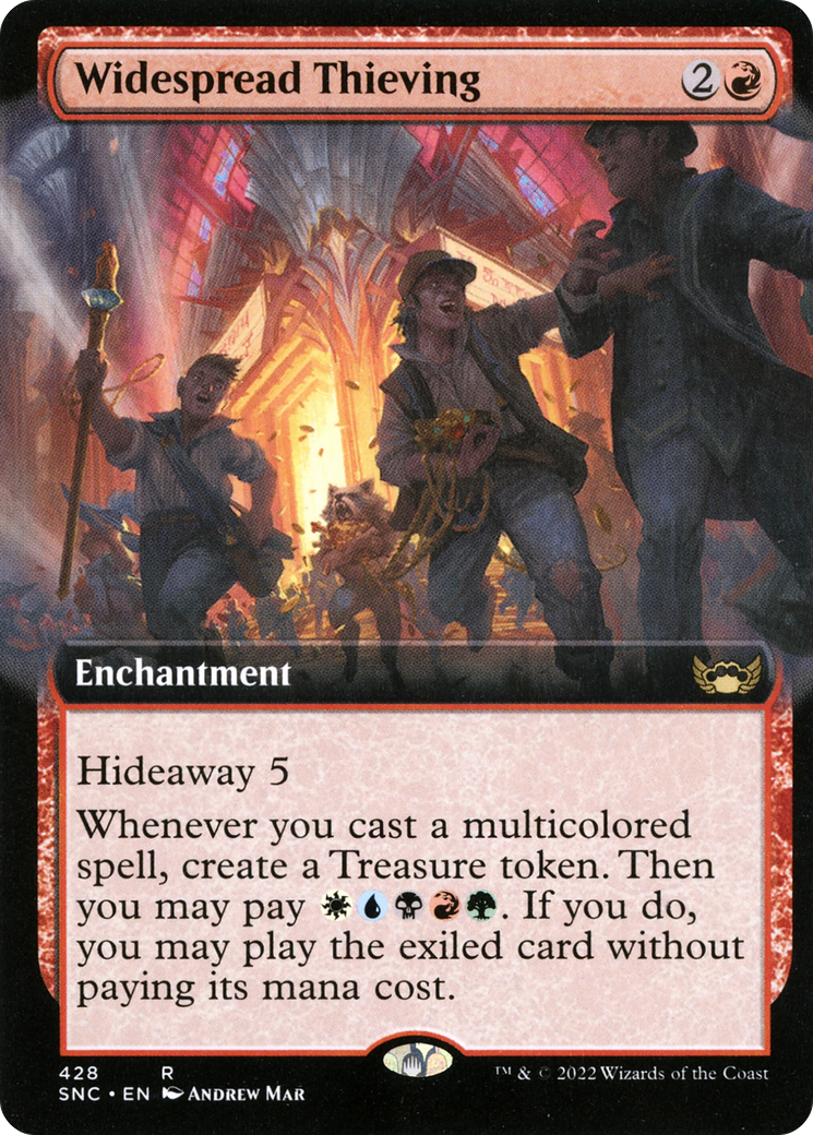 Widespread Thieving (Extended Art) (428) Foil - Streets of New Capenna