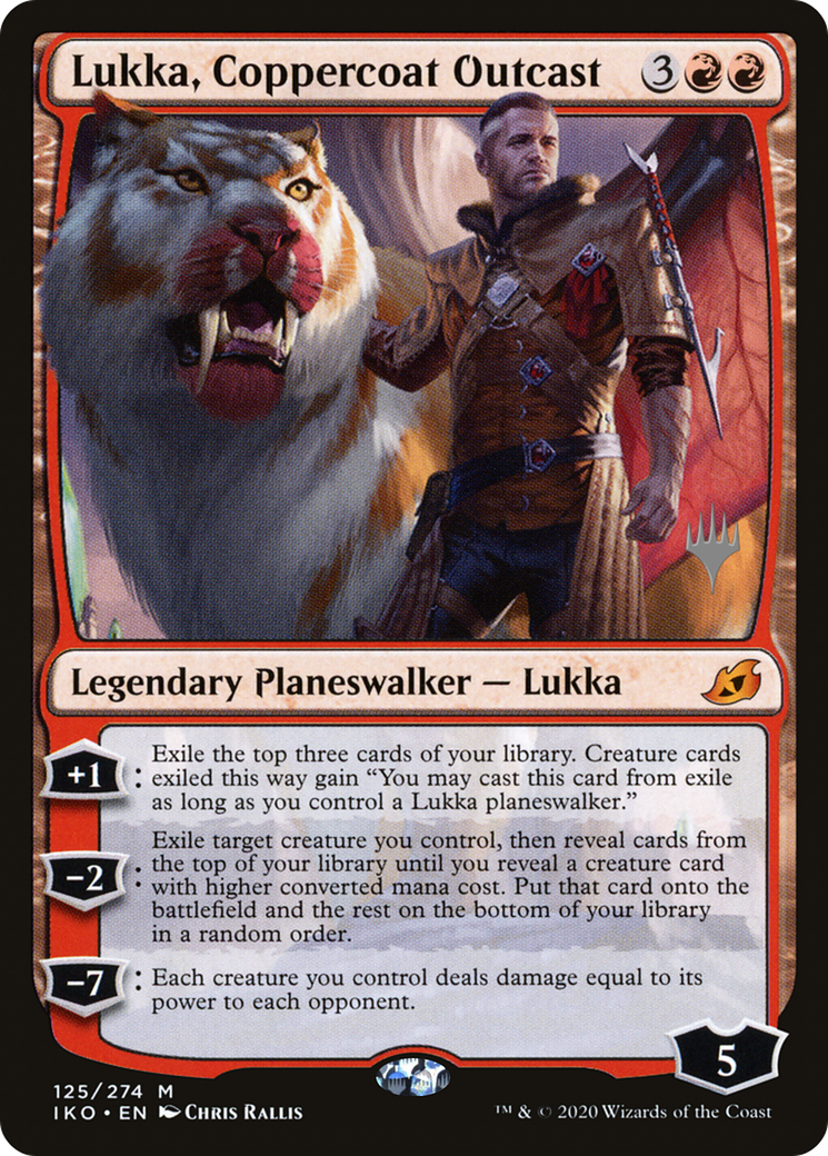 Lukka, Coppercoat Outcast (125) Foil - Ikoria: Lair of Behemoths Promos