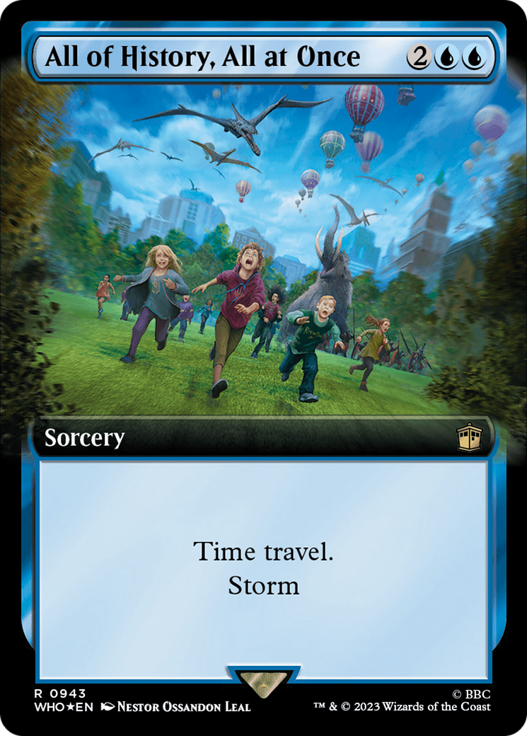 All of History, All at Once (Extended Art) (943) Foil - Doctor Who