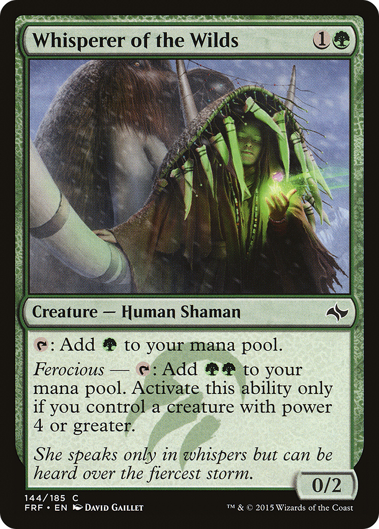 Whisperer of the Wilds (144) Foil - Fate Reforged