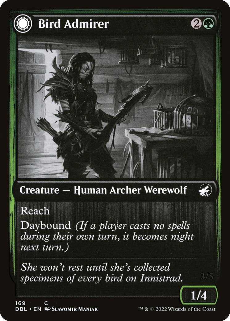 Bird Admirer // Wing Shredder (169) Foil - Innistrad: Double Feature