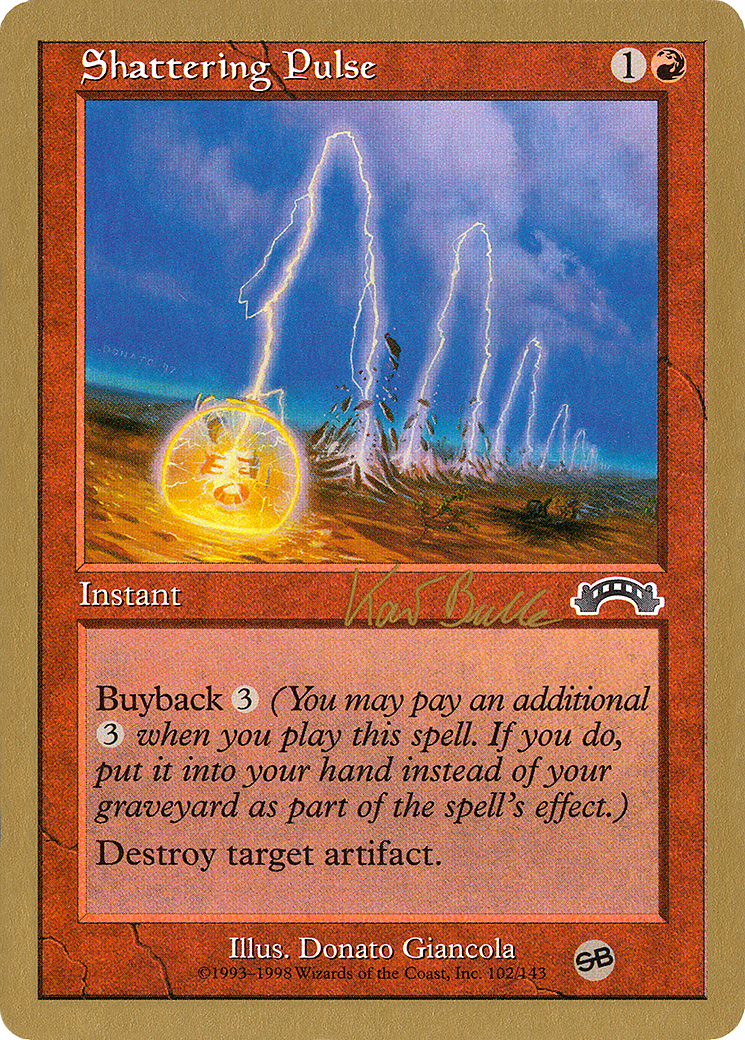 Shattering Pulse - 1999 Kai Budde (EXO) (SB) (Retro) - World Championship Decks 1999