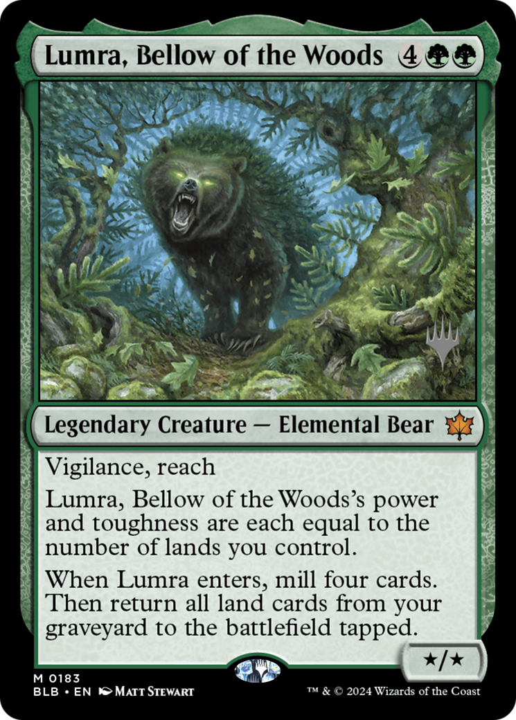 Lumra, Bellow of the Woods (183) Foil - Bloomburrow Promos