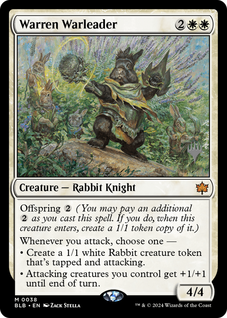 Warren Warleader (038) Foil - Bloomburrow Promos