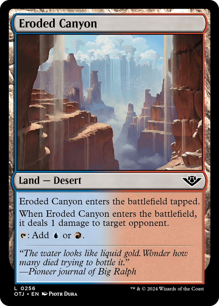 Eroded Canyon (256) Foil - Outlaws of Thunder Junction