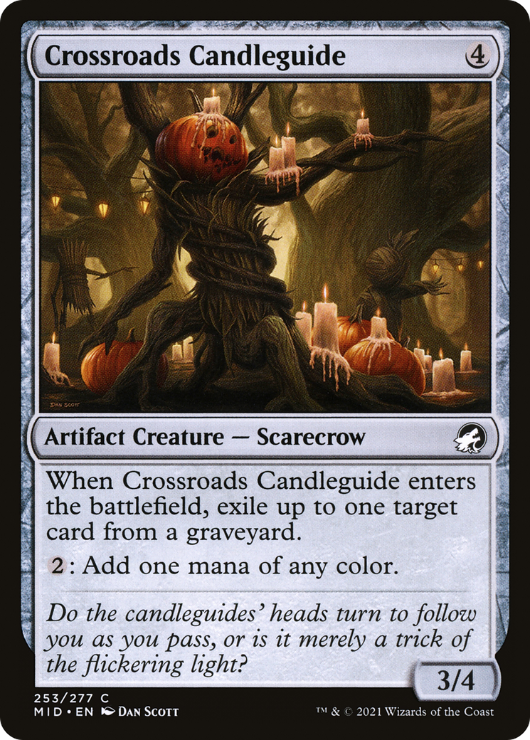Crossroads Candleguide (253) Foil - Innistrad: Midnight Hunt