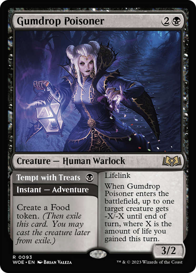 Gumdrop Poisoner // Tempt with Treats (093) Foil - Wilds of Eldraine